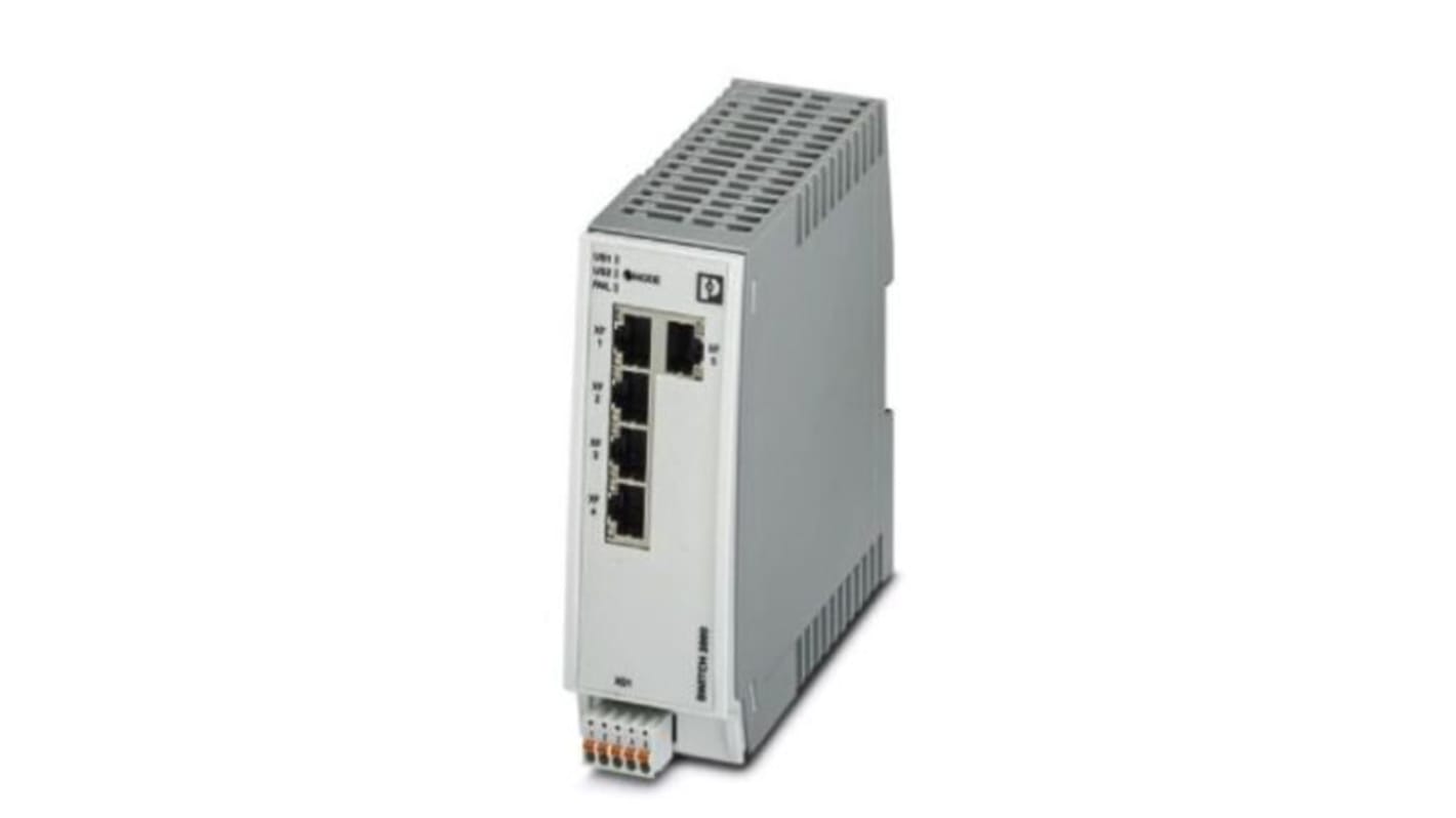 Phoenix Contact 以太网交换机, 5个RJ45口