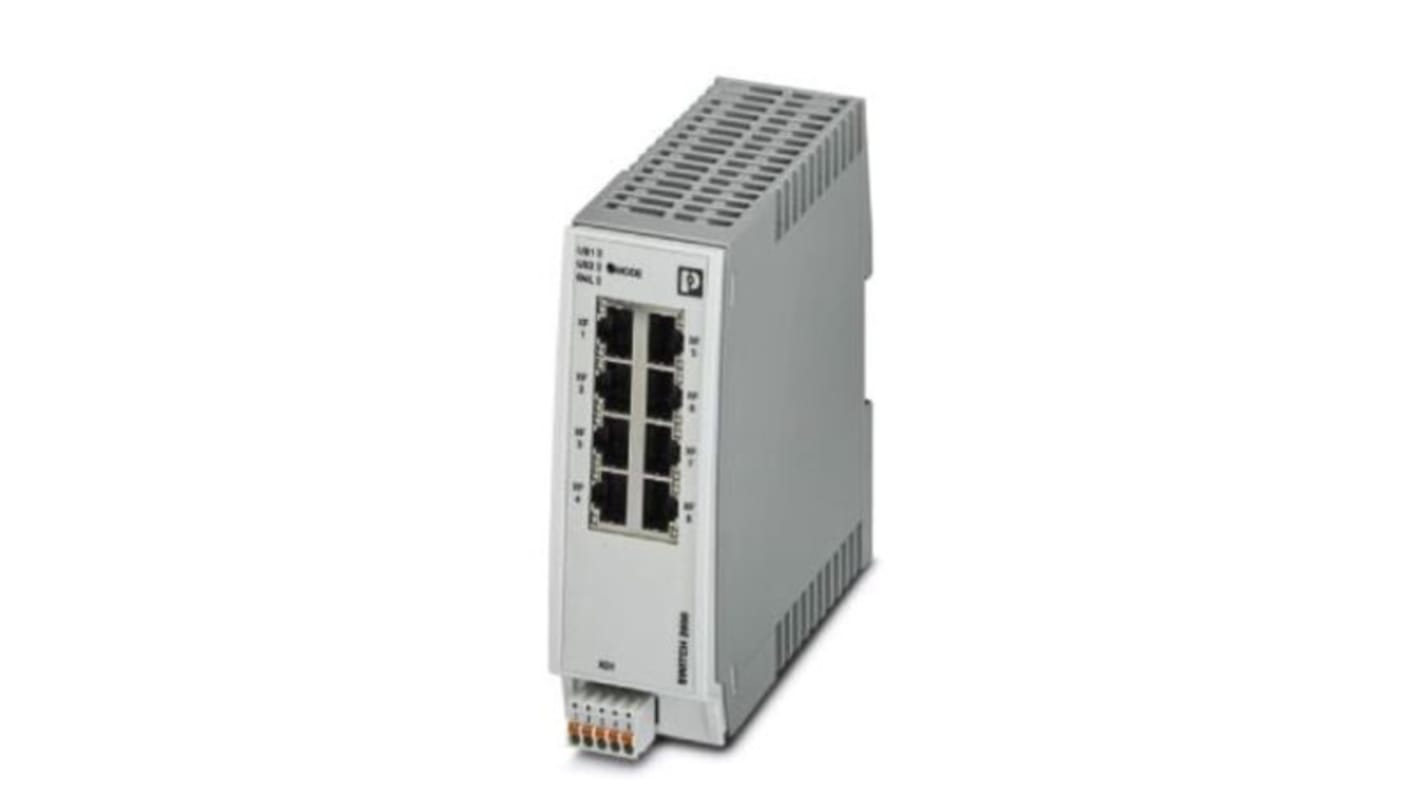 Phoenix Contact 以太网交换机, 8个RJ45口