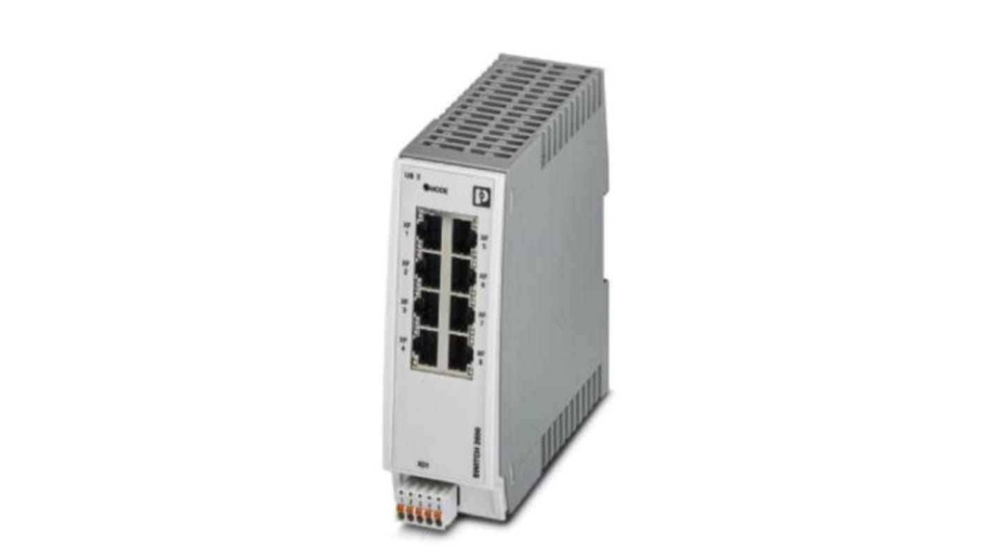 Phoenix Contact 以太网交换机, 8个RJ45口