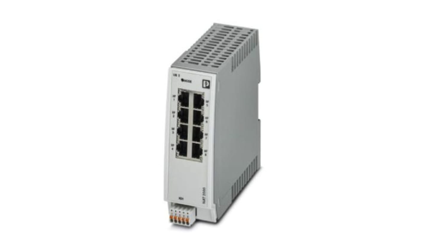 Phoenix Contact 以太网交换机, 8个RJ45口