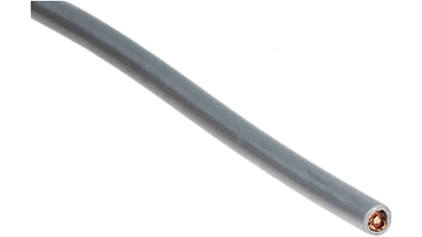RS PRO 1 Core Microphone Cable, 0.5 mm² CSA Screened, 3.4mm od, 25m, Grey