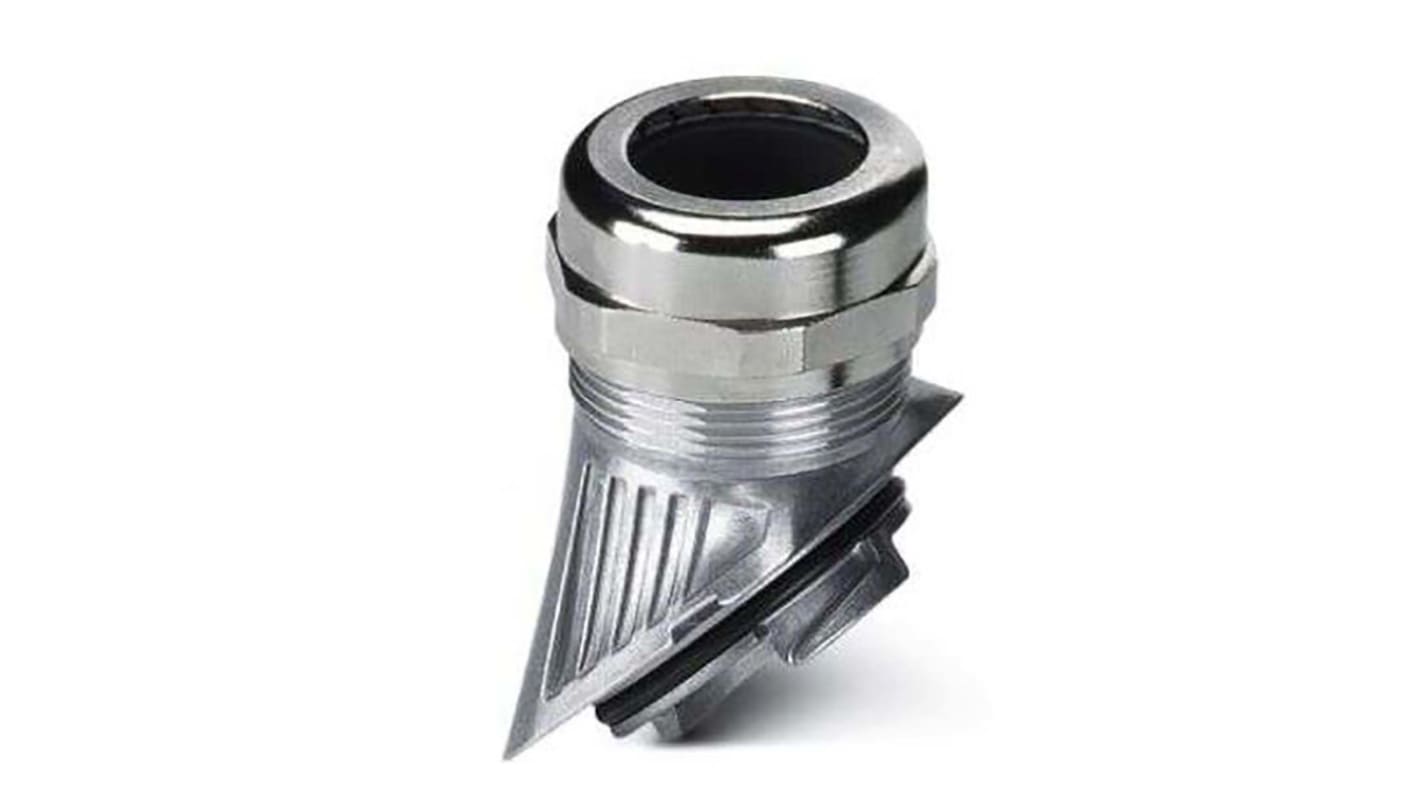 Phoenix Contact  HC-B-GM8X6 Series Silver Die Cast Aluminum Cable Gland, M40 Thread, 6.5mm Min, 6.6.mm Max, IP66