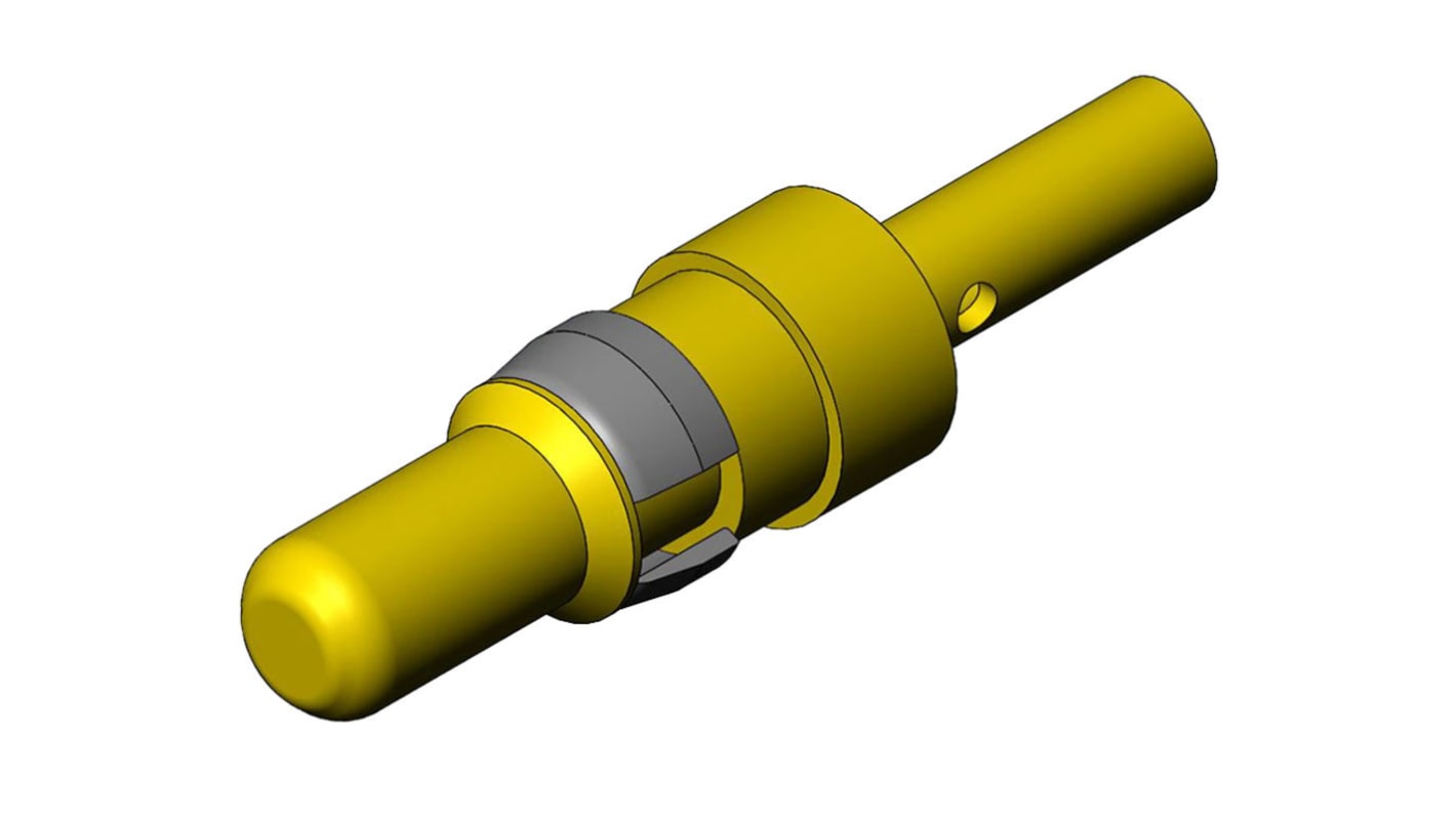 FCT from Molex, 173112 Series, size 16 → 20AWG Male Crimp D-Sub Connector Power Contact, Gold Power, 16 →