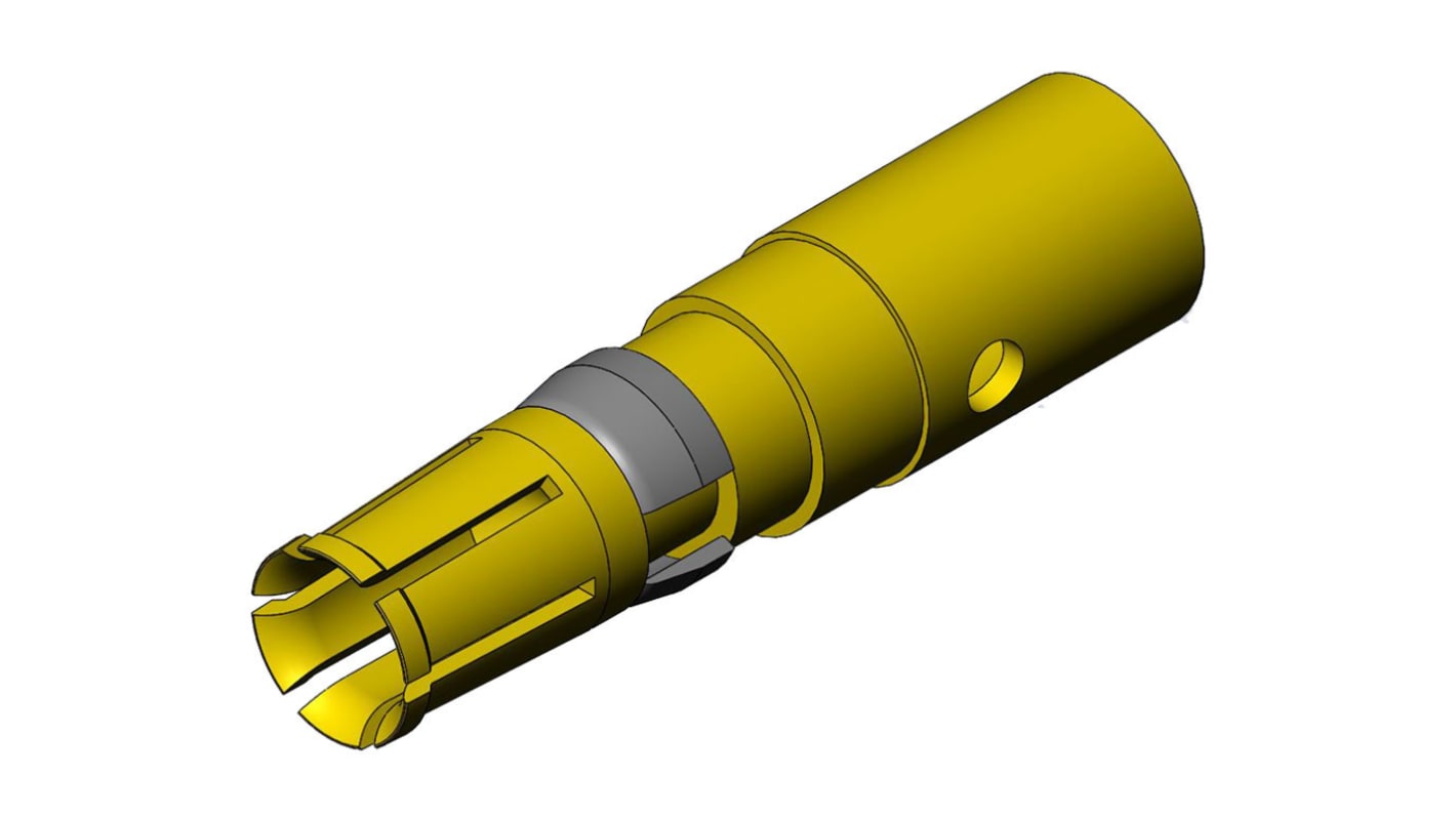 FCT from Molex, 173112 Series, size 8 → 10AWG Female Crimp D-Sub Connector Power Contact, Gold Power, 8 →