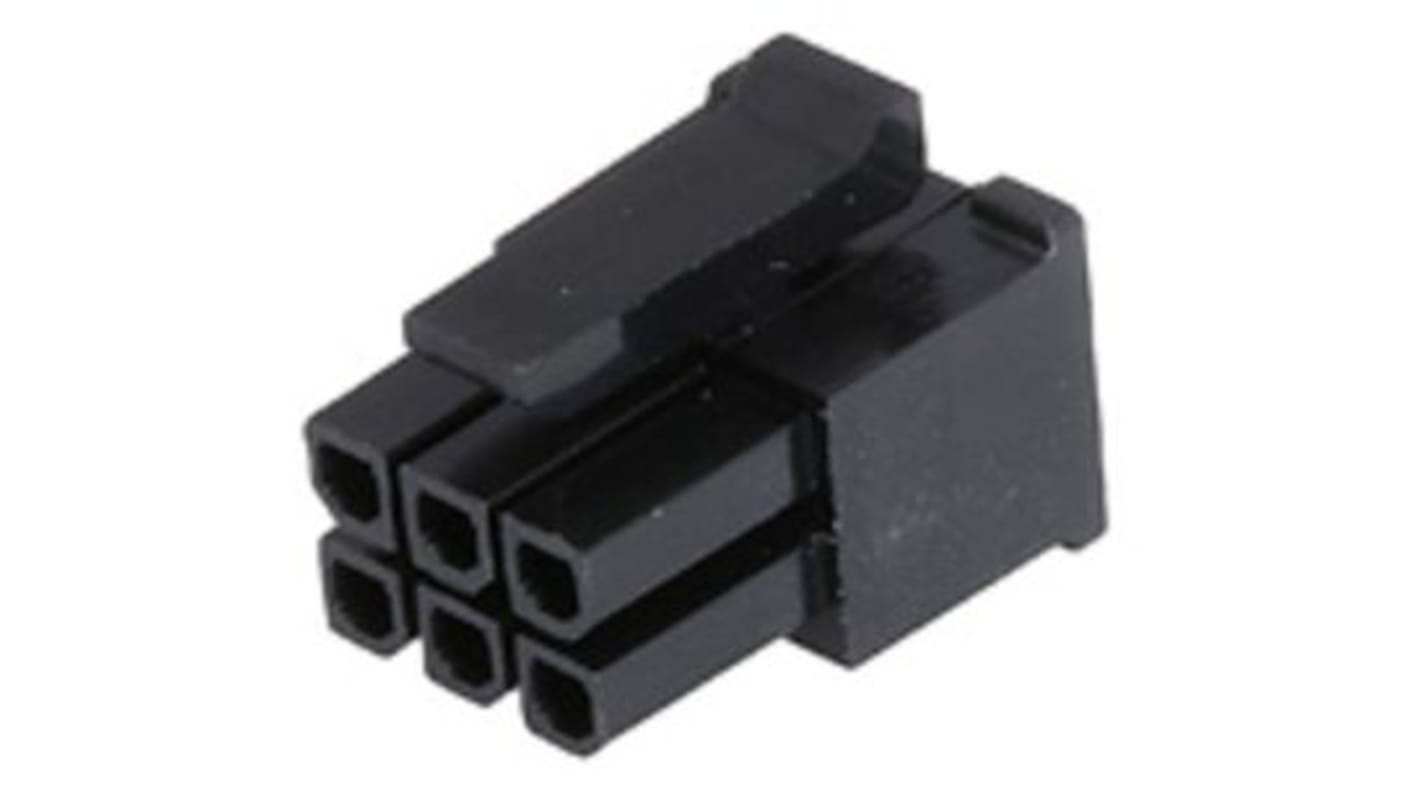 Molex, Micro-Fit Female Crimp Connector Housing, 3mm Pitch, 6 Way, 2 Row Side Entry