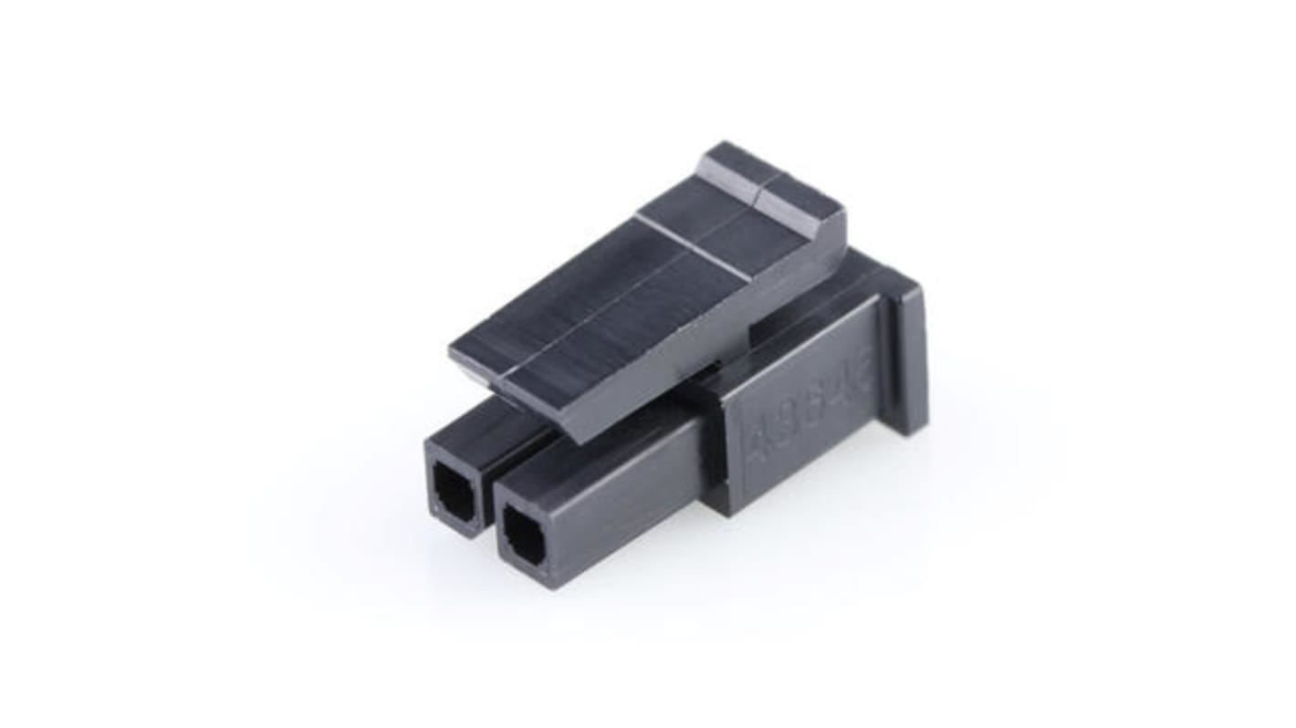 Molex, Micro-Fit Female Crimp Connector Housing, 3mm Pitch, 2 Way, 1 Row Side Entry