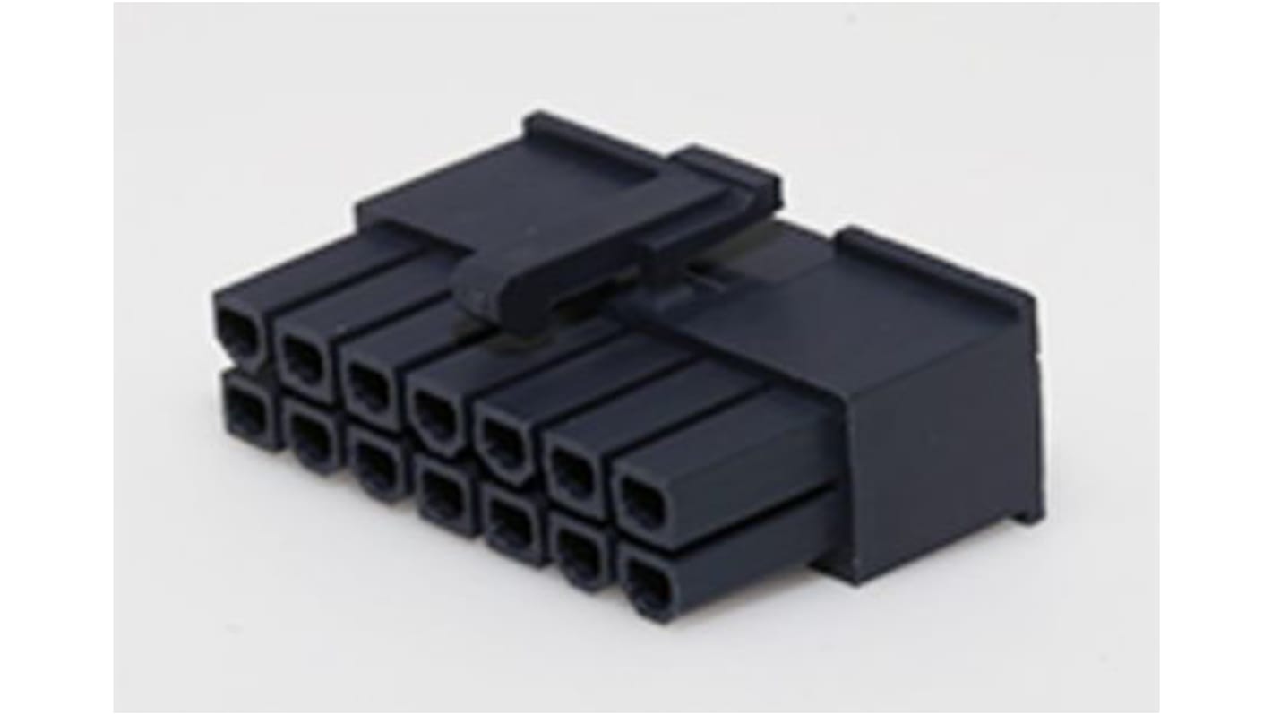 Molex, Mini-Fit Female Crimp Connector Housing, 4.2mm Pitch, 14 Way, 2 Row Side Entry