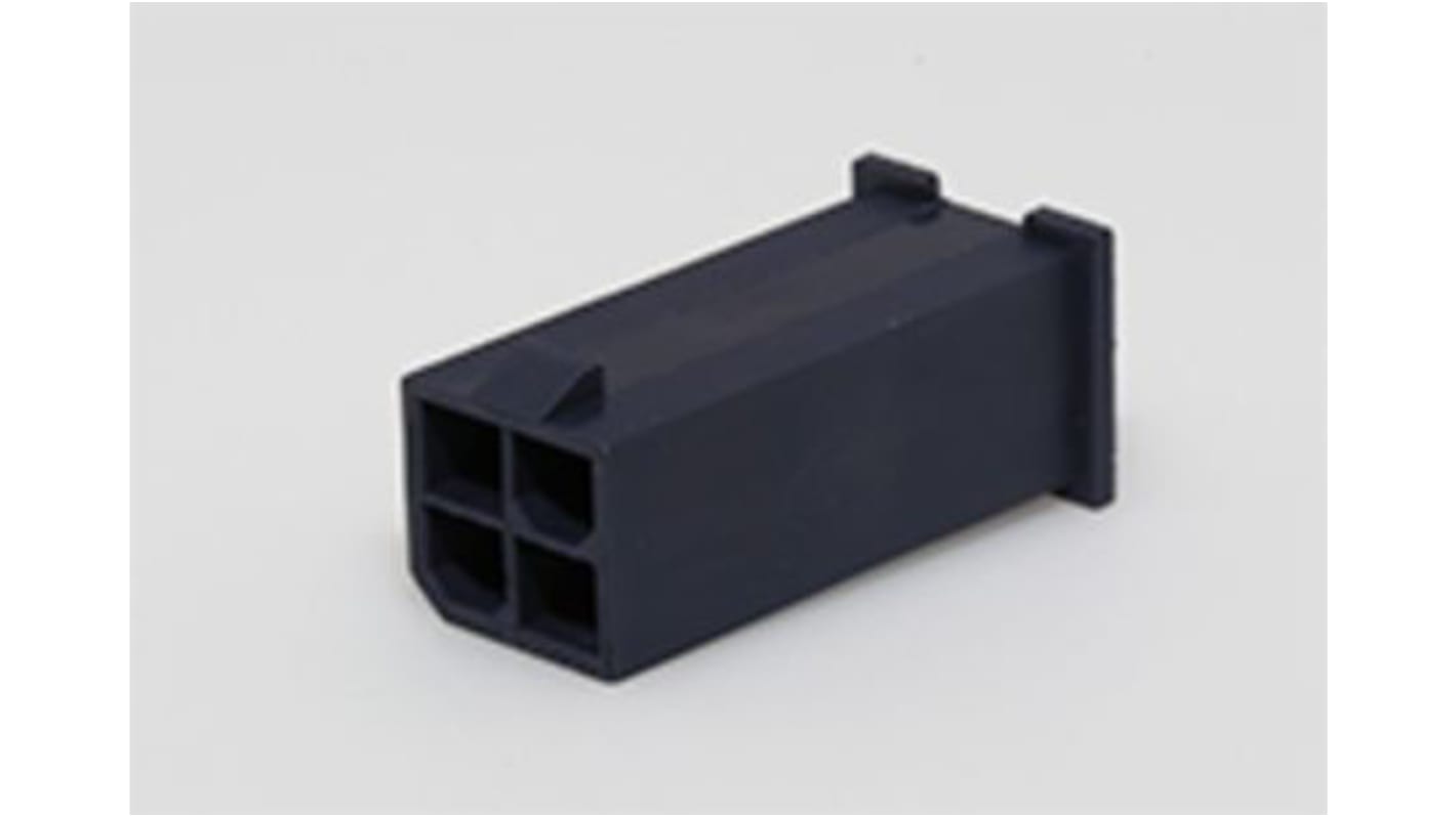 Molex, Mini-Fit Female Crimp Connector Housing, 4.2mm Pitch, 4 Way, 2 Row Side Entry