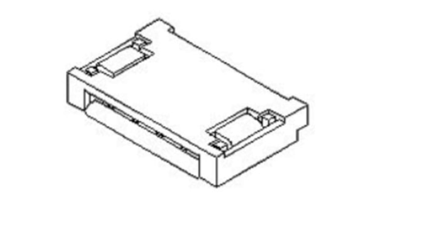 Connecteur FPC Molex série Easy-On, 8 Contacts pas 0.5mm, Femelle Angle droit, montage SMT 51281