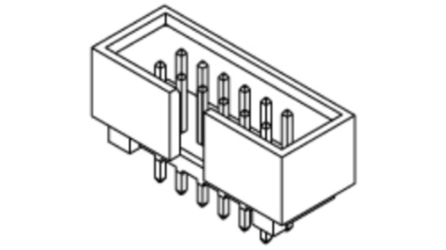 Conector macho para PCB Molex serie C-Grid de 20 vías, 2 filas, paso 2.54mm