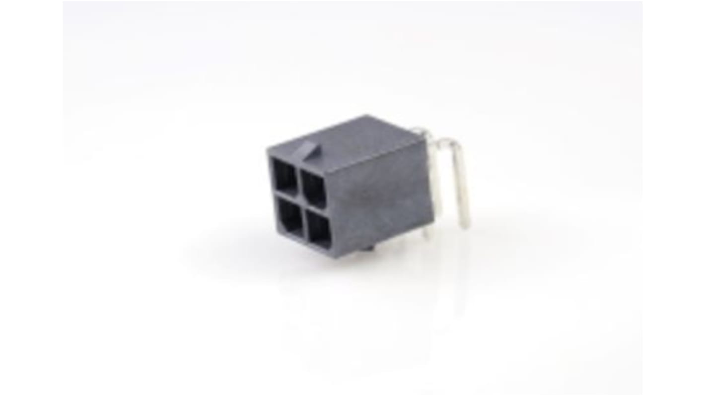 Molex ライトアングル 基板接続用ピンヘッダ 4極 5.7mm 2列