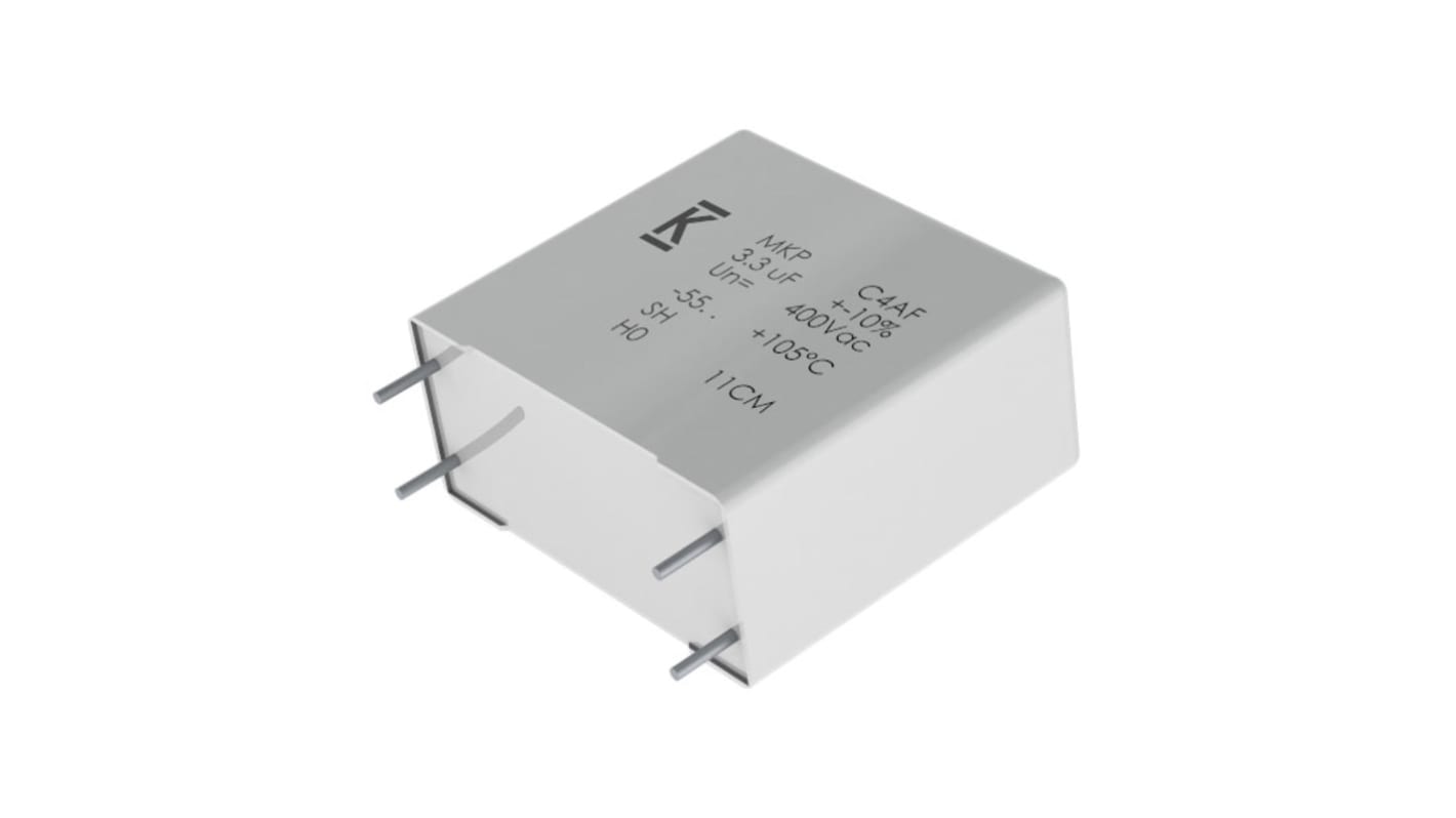 KEMET C4AF Polypropylene Capacitor PP, 400V ac, 10%, 4.7μF