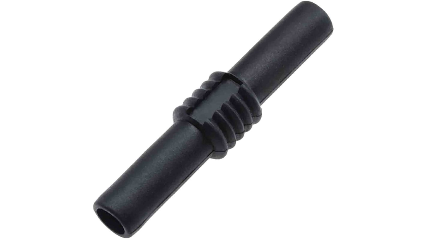 RS PRO Bananensteckerkupplung Schwarz Messing vernickelt 19A 30V