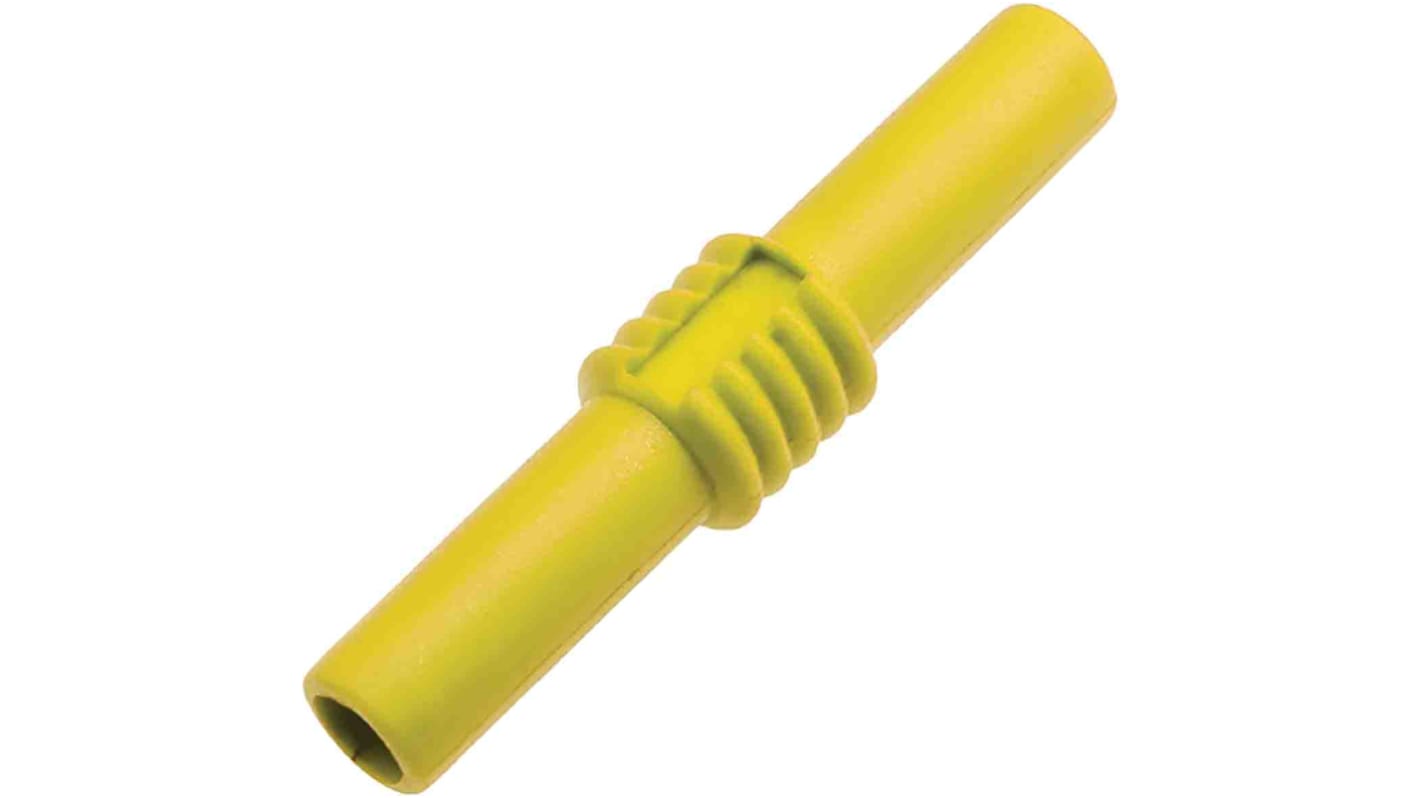 RS PRO Bananensteckerkupplung Gelb Messing vernickelt 19A 30V