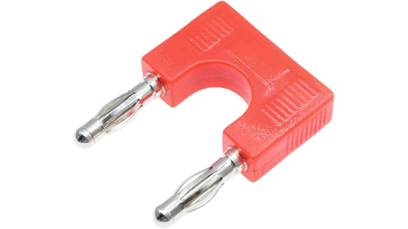 RS PRO Red Male Banana Plug, 32A, 30V, Nickel Plating