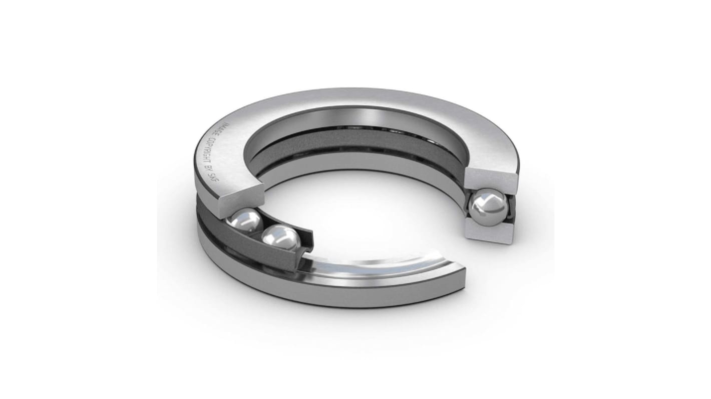 Cuscinetto a sfera Cuscinetti a sfere reggispinta SKF in Acciaio, Ø int. 6mm, Ø est. 14mm, Largh. guida 5mm