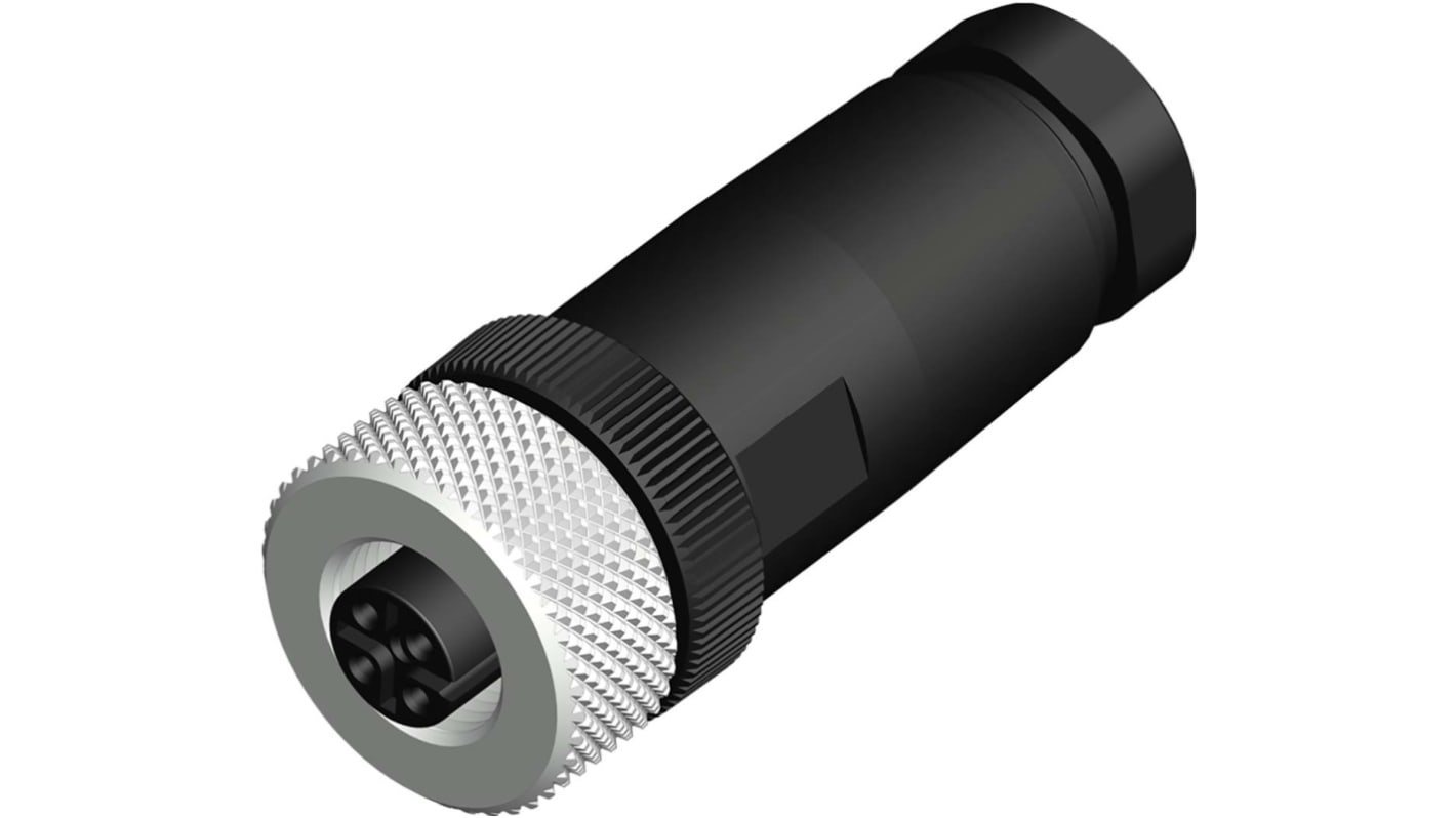 RS PRO Circular Connector, 4 Contacts, Cable Mount, M12 Connector, Socket, Female, IP67