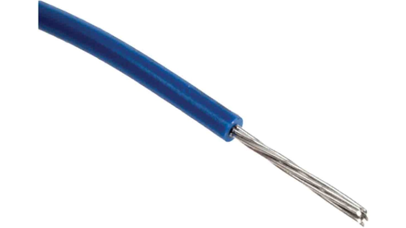 RS PRO Blue 1.3mm² Hook Up Wire, 16 AWG, 1C, 30.5m, MPPE Insulation