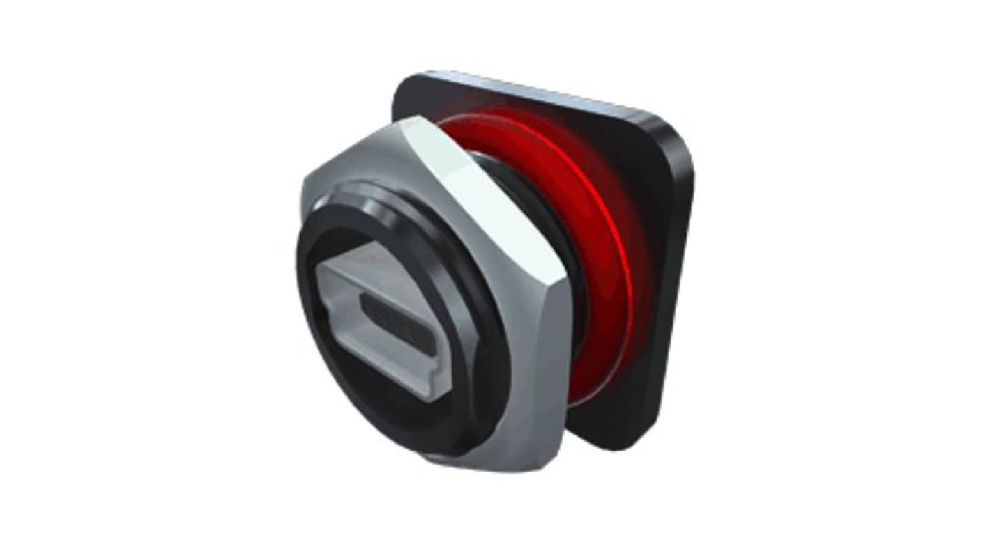 Samtec Right Angle, Through Hole, Socket- Single Port Type Mini B IP68 USB Connector