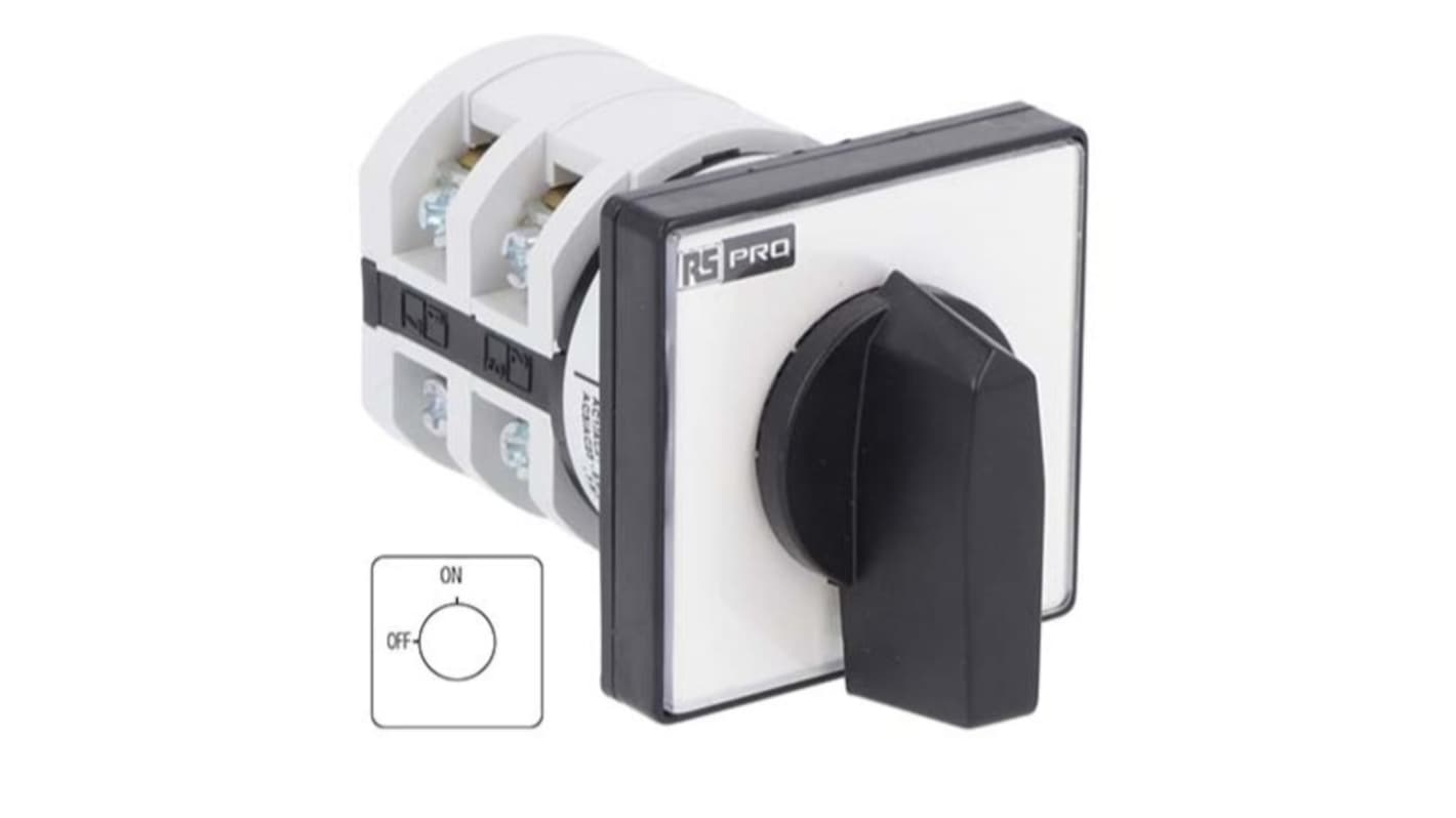RS PRO, 3P 2 Position On-Off Cam Switch, 690 V, 20A