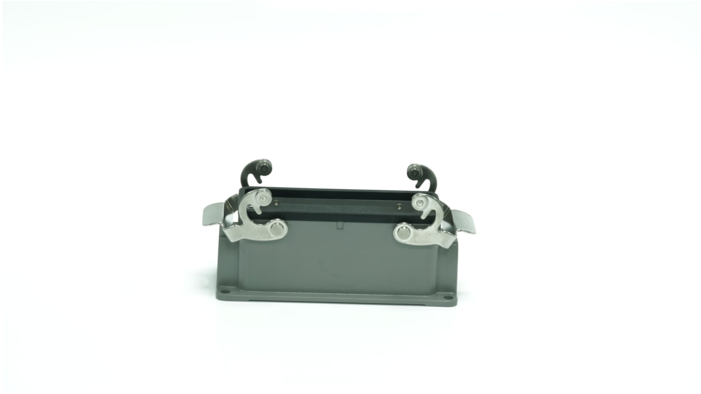 Base para conector industrial con entrada lateral RS PRO, con rosca PG21, 2 palancas, para usar con Encastres de altas