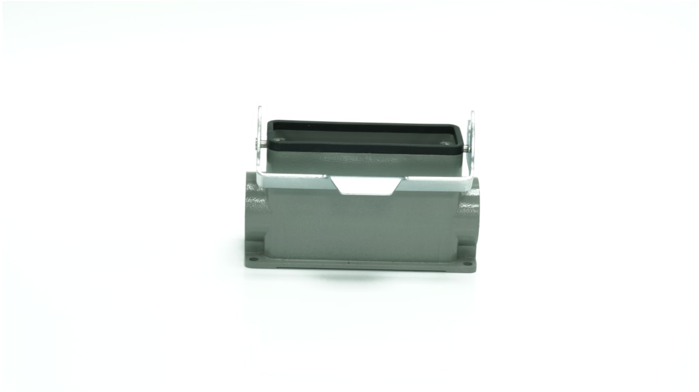 Base para conector industrial con entrada lateral RS PRO, con rosca PG21, 1 palanca, para usar con Encastres de altas