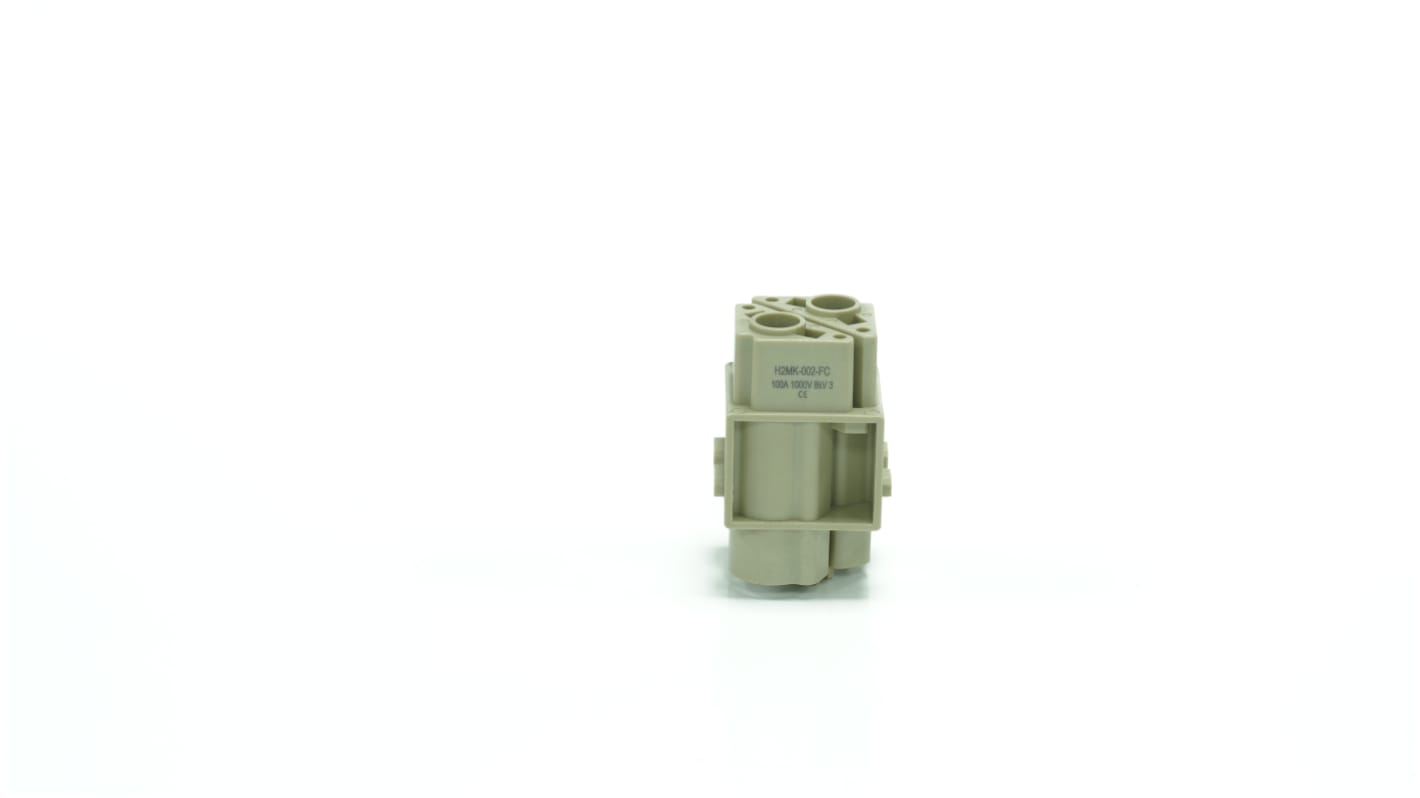RS PRO Heavy Duty Power Connector Insert, 100A, Female, 2 Contacts