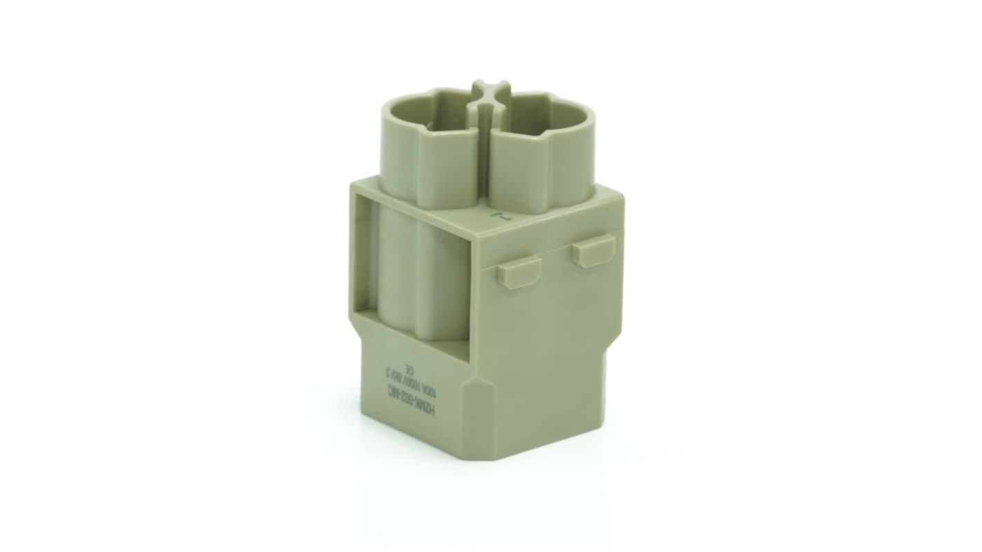 RS PRO Industrie-Steckverbinder Kontakteinsatz, 2-polig 100A Stecker, für Gehäuse RS Pro RS-H6B, RS-H10B, RS-H16B und