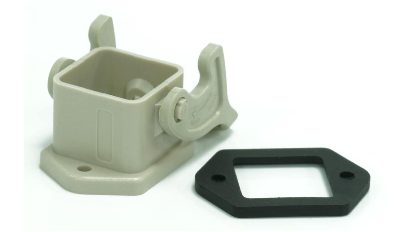 Base para conector industrial con Recto RS PRO tamaño RS-H3A.P, 1 palanca, para usar con Encastres de altas