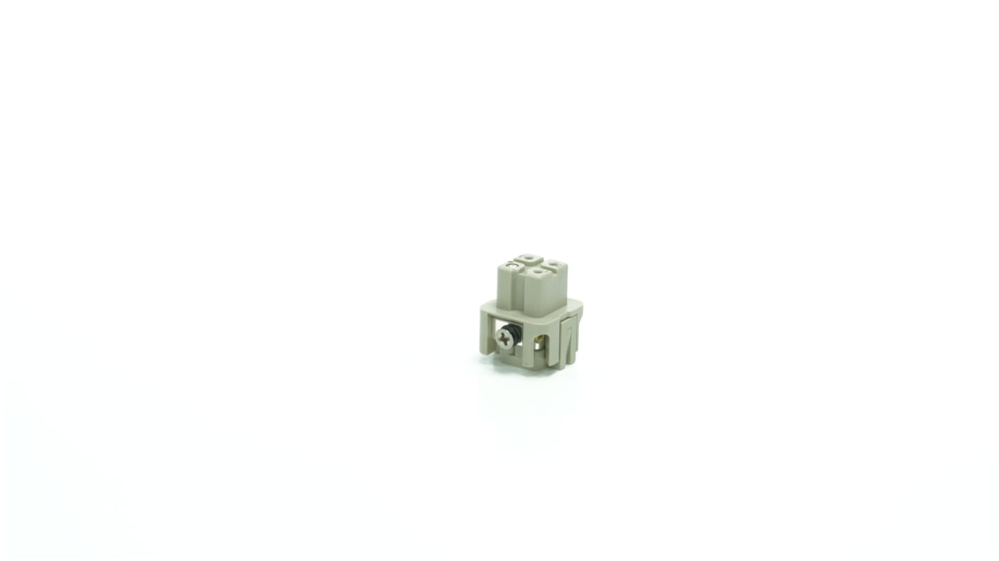 RS PRO Heavy Duty Power Connector Insert, 10A, Female, 3 Contacts