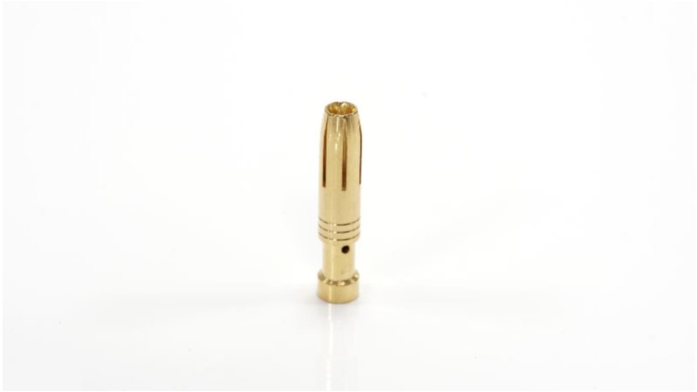Contacto para conector industrial Hembra RS PRO de Aleación de Cobre revestido de Oro, corriente 16A