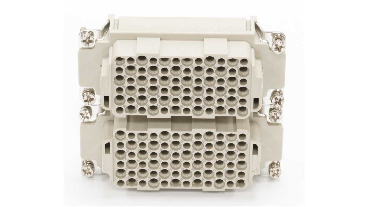 RS PRO Heavy Duty Power Connector Insert, 10A, Female, 144 Contacts