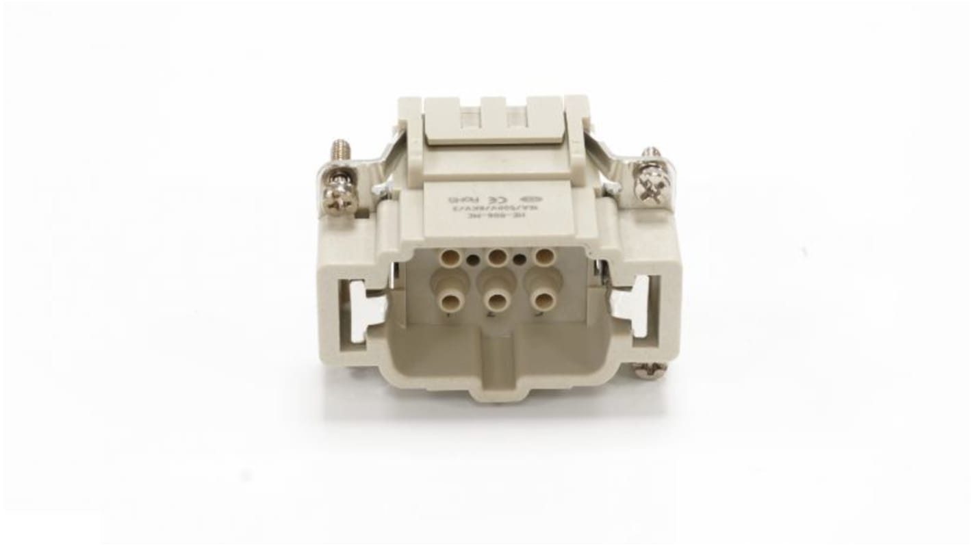 RS PRO 连接器插件, 公插, 6p, 6, 16A, 500V