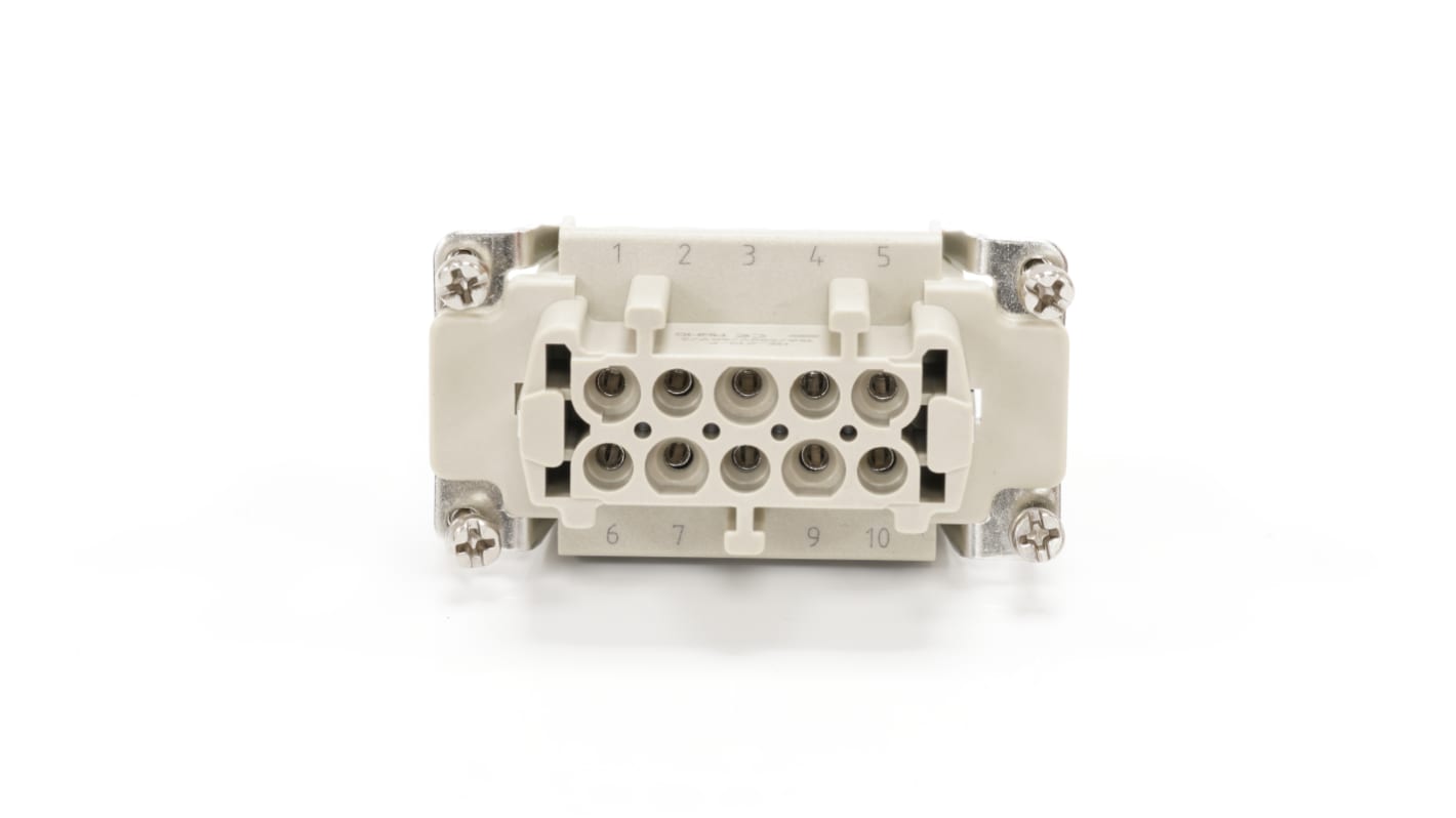 Inserto de conector de potencia RS PRO Hembra, configuración 10, para usar con Conectores de alimentación de altas