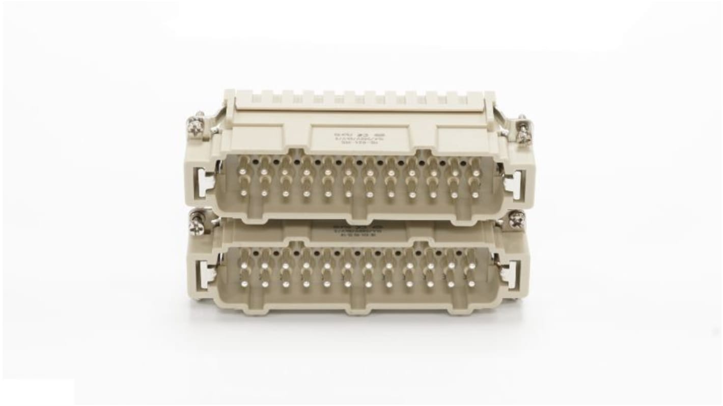 RS PRO Heavy Duty Power Connector Insert, 16A, Male, 48 Contacts