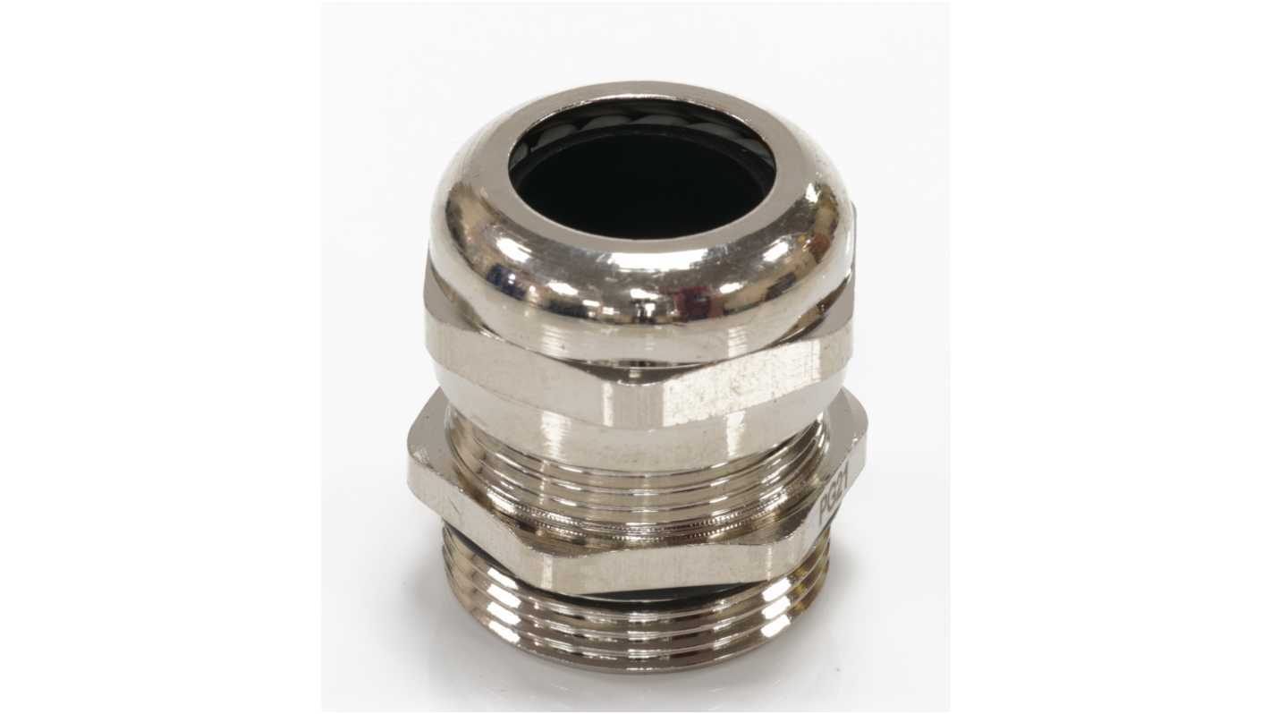RS PRO Metal Cable Gland Thread Size PG21, For Use With Heavy Duty Power Connector