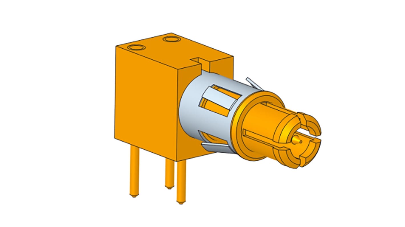 Amphenol Socapex, M032 Series, Male Solder D-Sub Connector Coaxial Contact, Gold Pin