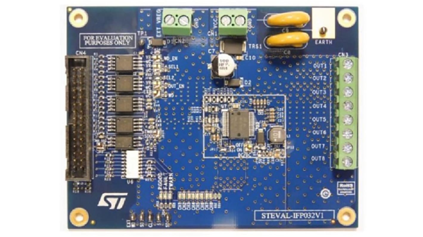 STMicroelectronics Eight-Channel High-Side Driver Based on the VNI8200XP-32 for VNI8200XP-32 for GUI Interface