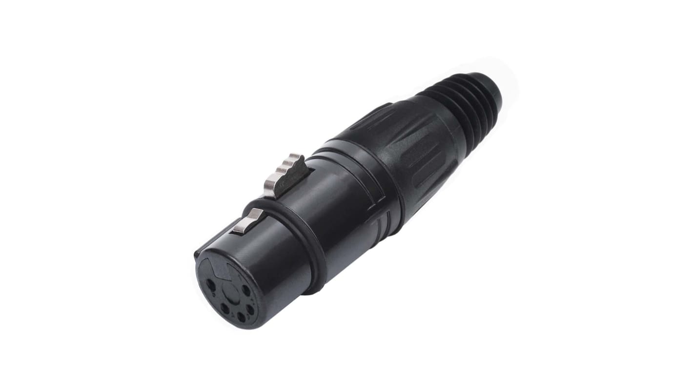 RS PRO 五芯卡侬头, XLR母座, 电缆安装, 75 V, 7A, 直向