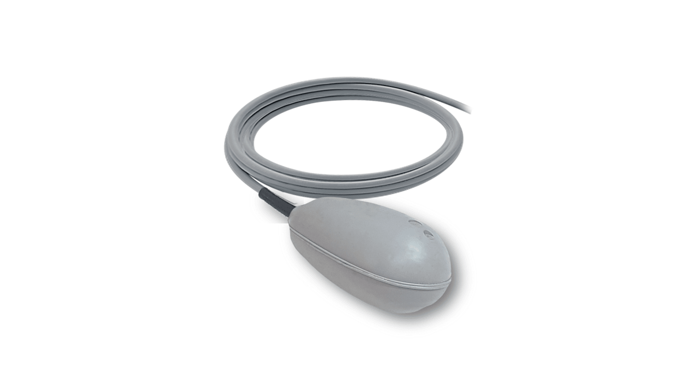 ATMI Cable Mount Copolymer Polypropylene Float Switch, Float, 6m Cable, SPDT, 250V ac Max, 125V dc Max