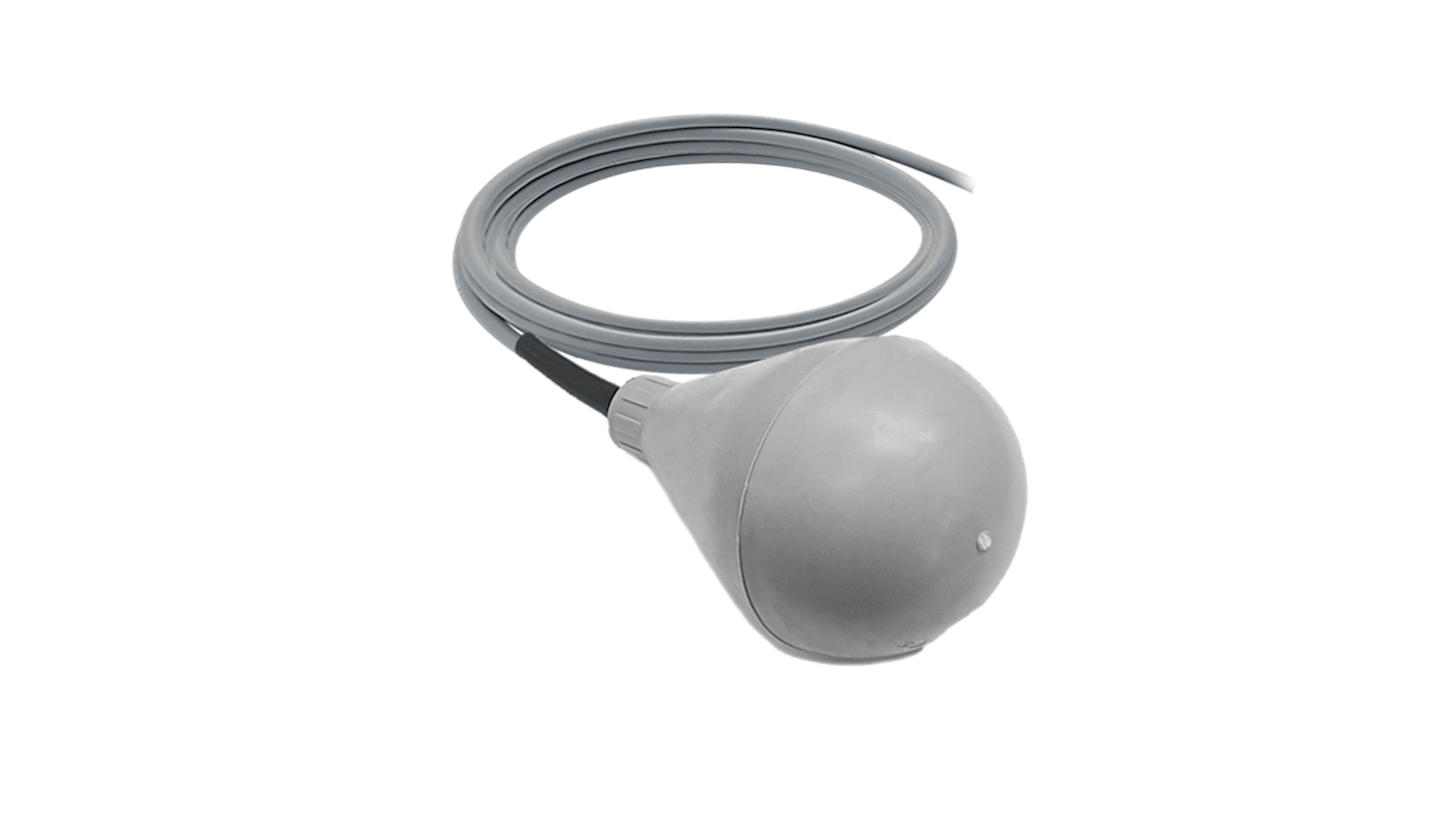 ATMI Cable Mount Copolymer Polypropylene Float Switch, Float, 20m Cable, SPDT, 250V ac Max, 125V dc Max