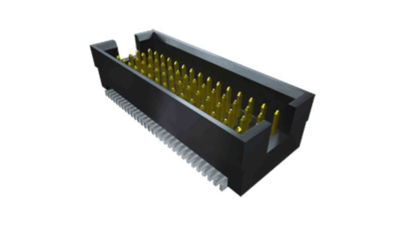 Samtec TOLC Series Straight Surface Mount PCB Header, 140 Contact(s), 1.27mm Pitch, 4 Row(s), Shrouded