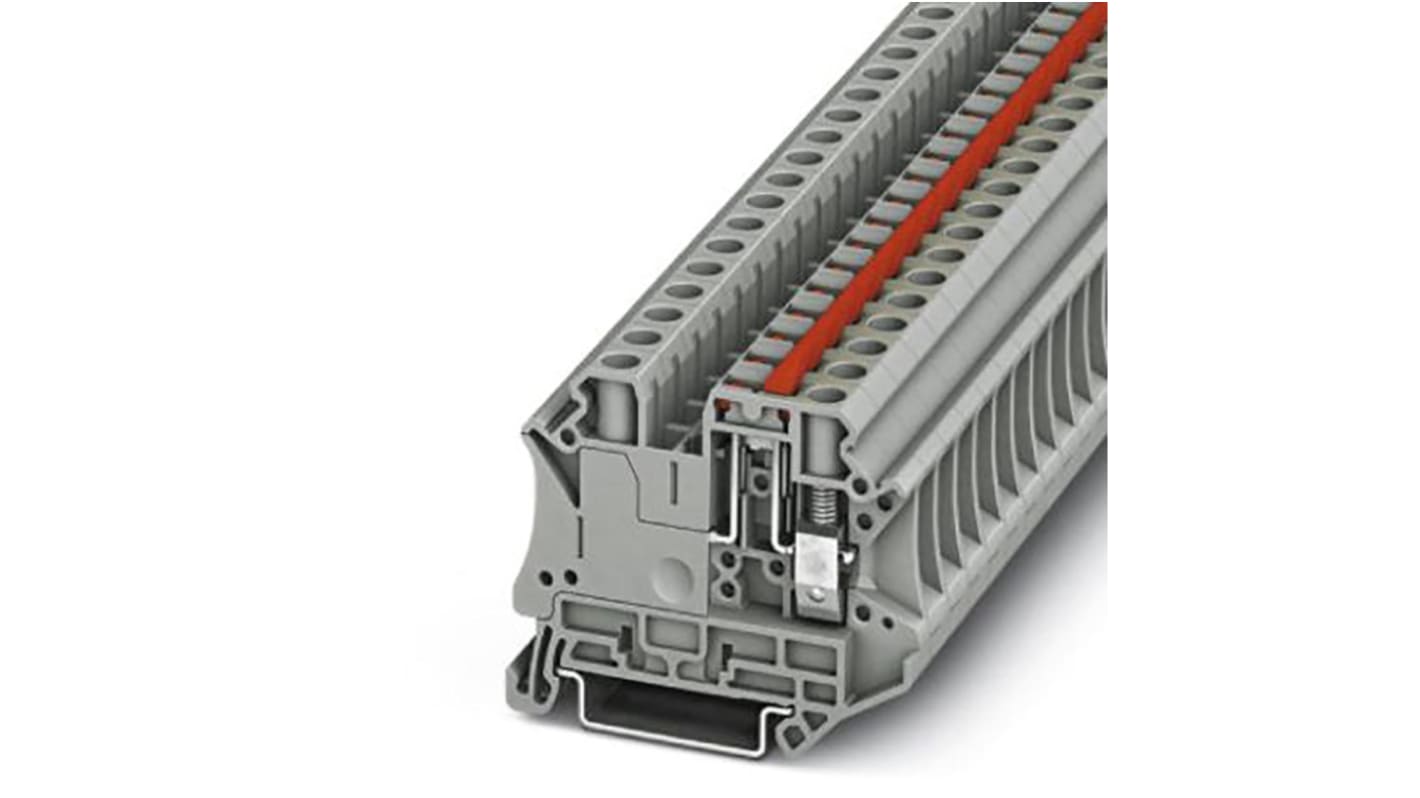 Bloc de jonction sectionnable à couteau Phoenix Contact UT 6, 0.2 → 10mm², Gris