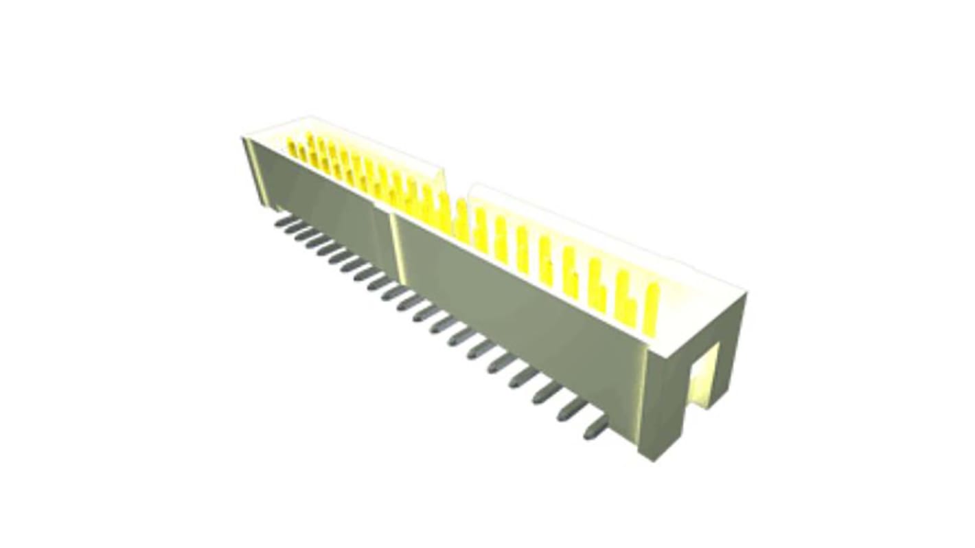 Samtec HTST Series Vertical Surface Mount PCB Header, 16 Contact(s), 2.54mm Pitch, 2 Row(s), Shrouded