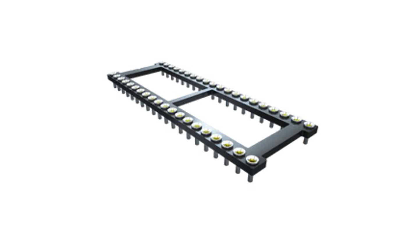 Samtec, ICO-308-SGT 2.54mm Pitch Vertical 8 Way, Through Hole IC Dip Socket, 1A