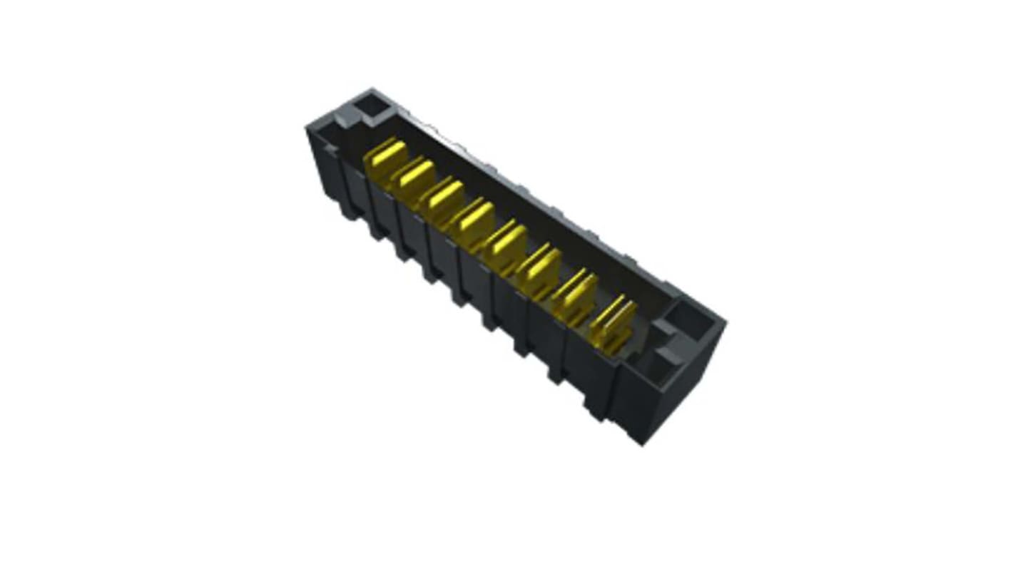 Samtec PET Series Straight PCB Header, 8 Contact(s), 6.35mm Pitch, 1 Row(s), Shrouded