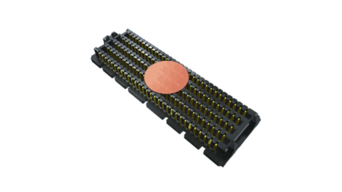Samtec SEAM Series Straight PCB Header, 160 Contact(s), 1.27mm Pitch, 4 Row(s), Shrouded