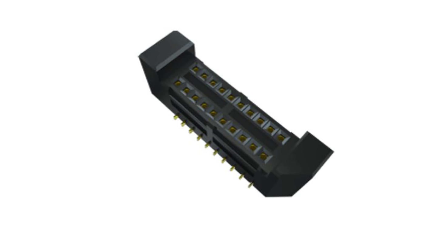 Samtec SEM Series Straight Surface Mount PCB Socket, 100-Contact, 3-Row, 0.8mm Pitch, Solder Termination