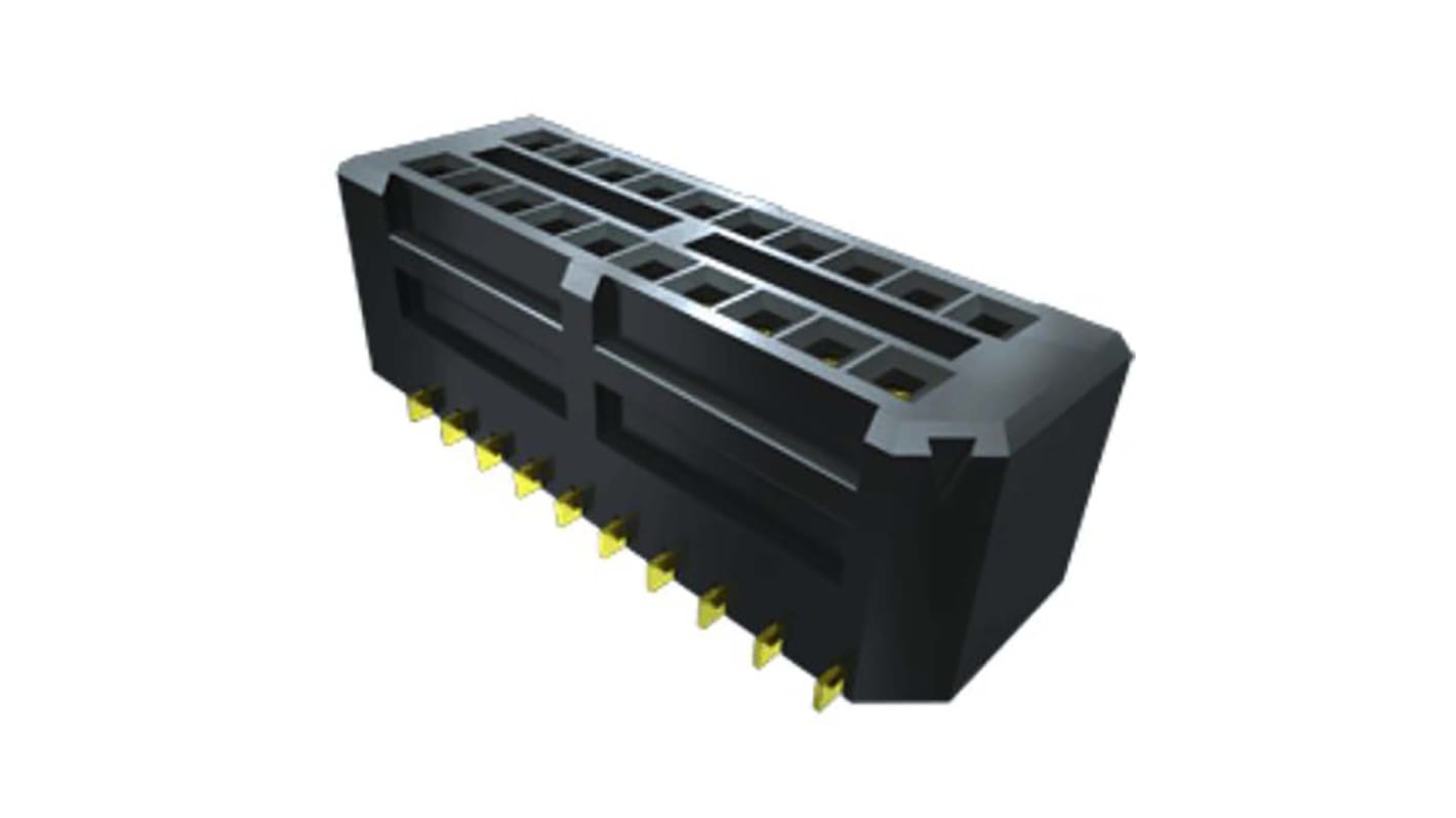 Gniazdo PCB 10 -pinowe 3 -rzędowe raster: 0.8mm Listwa micro-gniazdowa Proste SMD