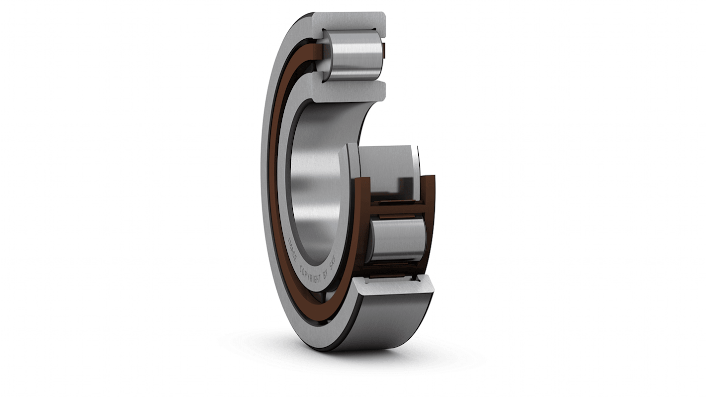 SKF ローラーベアリング, 内径：20mm, 外径：47mm, レース幅：14mm, NJ 204 ECP/C3